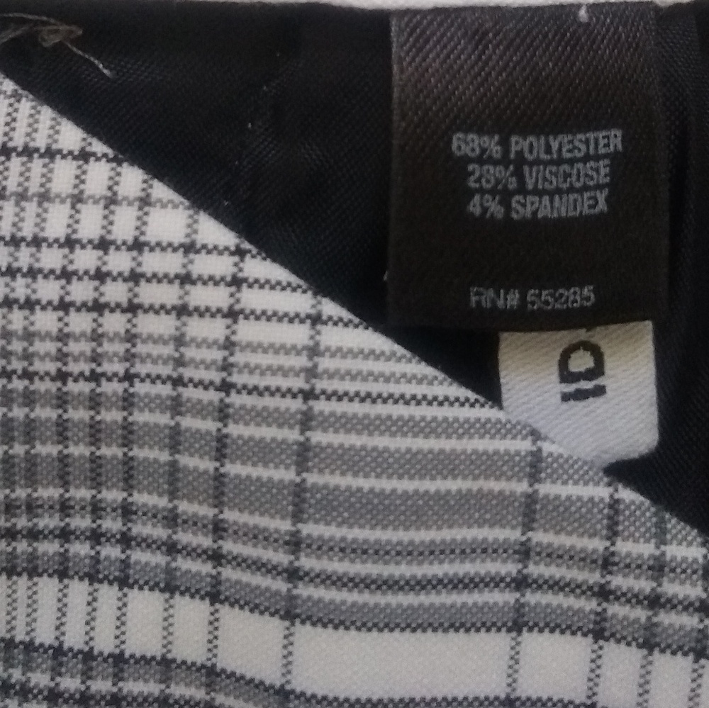 Express Editor Plaid Checkered Windowpane Wide Le… - image 3